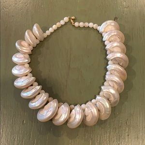 Mother of Pearl and Pearled Seashell necklace